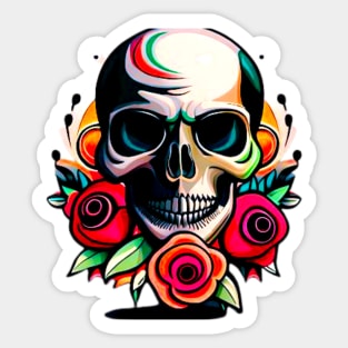 Happy Skull Sticker